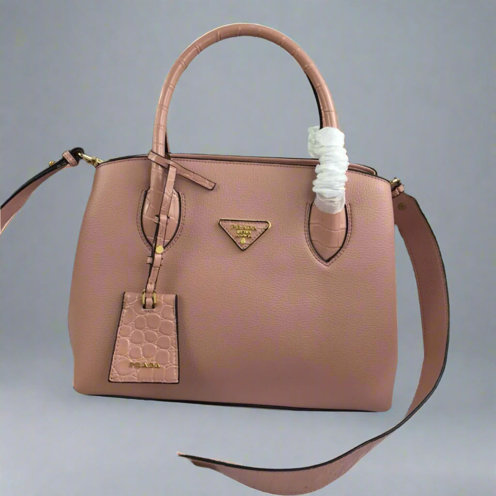 Elegant Prada Women’s Leather Shoulder Bag – Classic & Sophisticated | Luxury Designer Bag