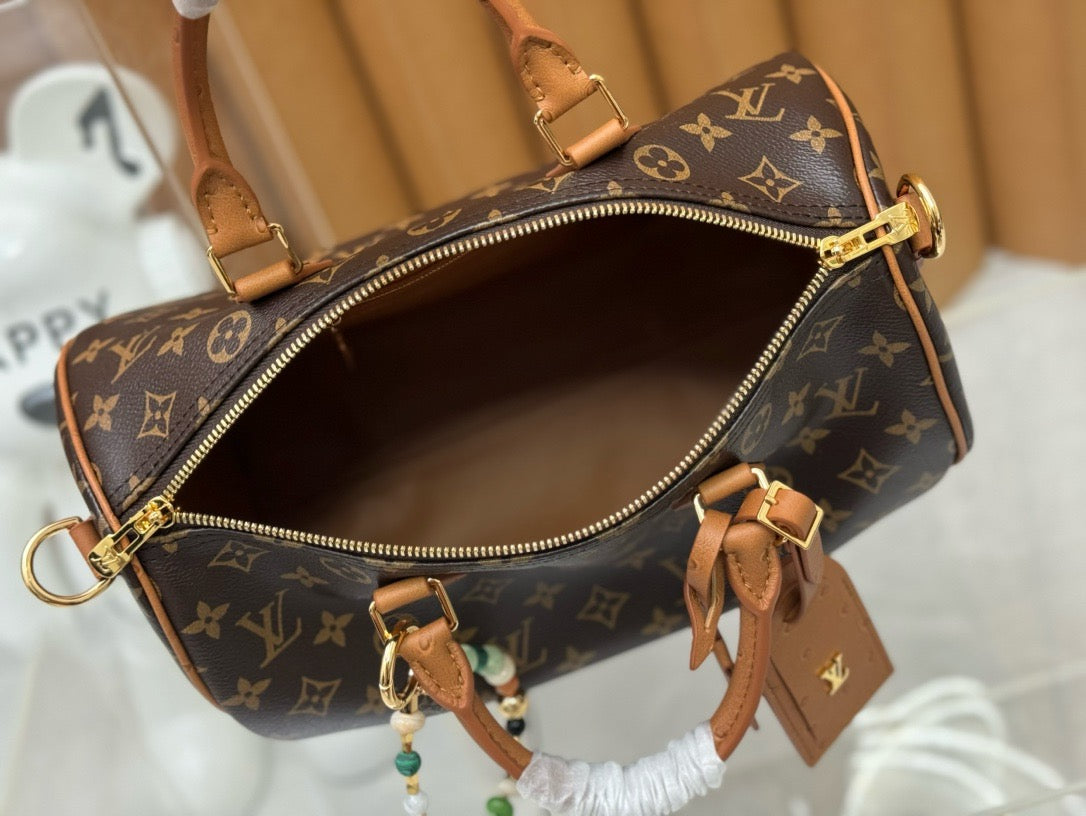 Geantă unică de umăr din piele maro Louis Vuitton pentru femei – Eleganță atemporală