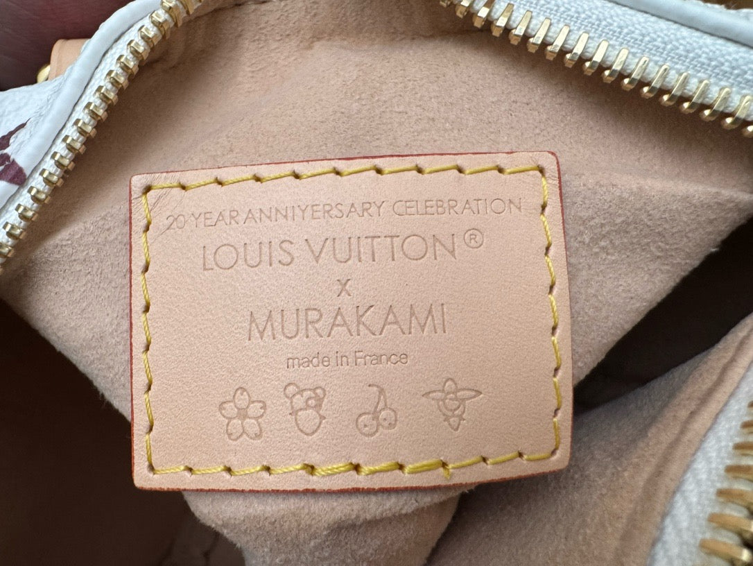 Geantă de umăr din piele pentru femei Louis Vuitton Murakami - Ediție limitată de lux