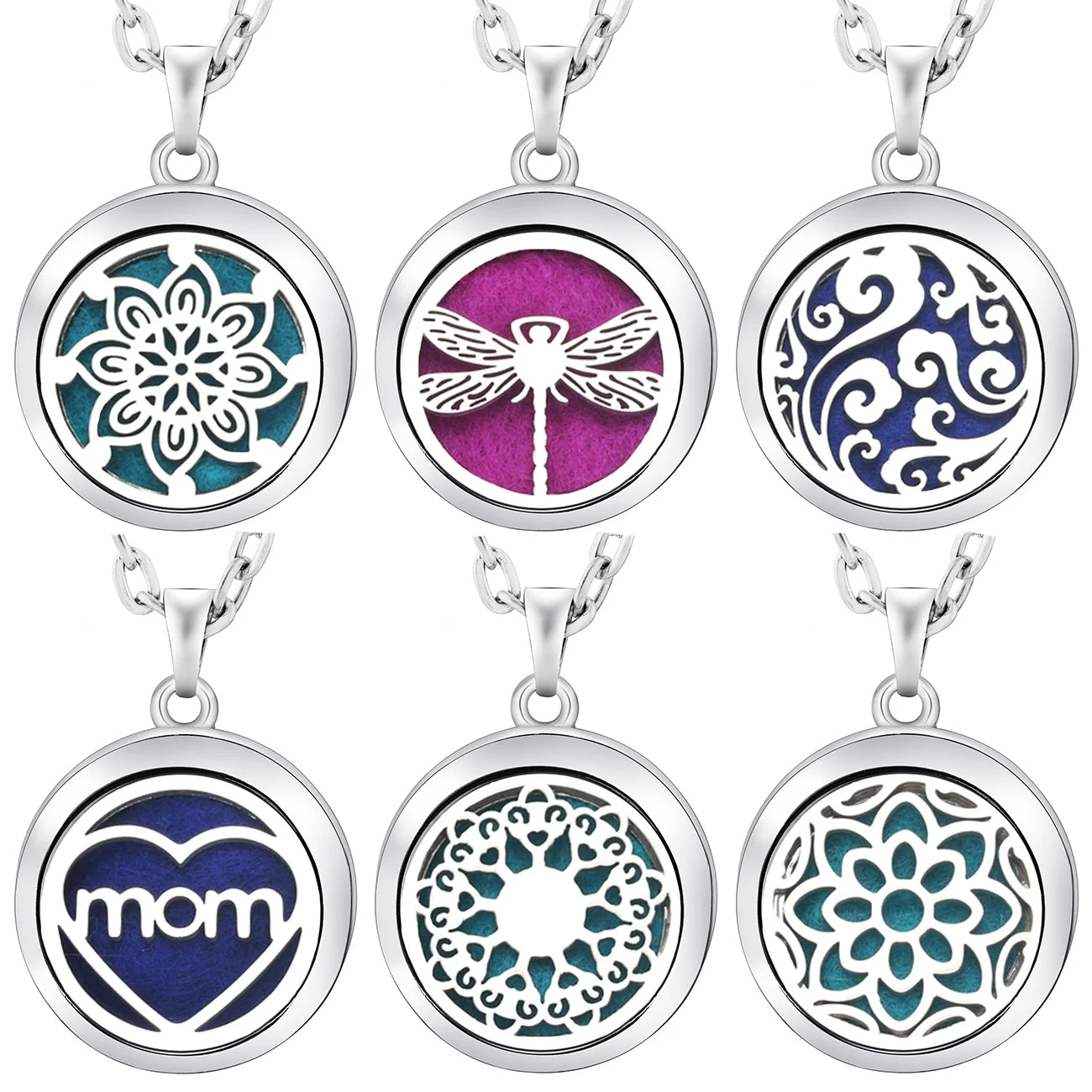 Tree of Life Aromatherapy Necklace | Stainless Steel Essential Oil Pendant