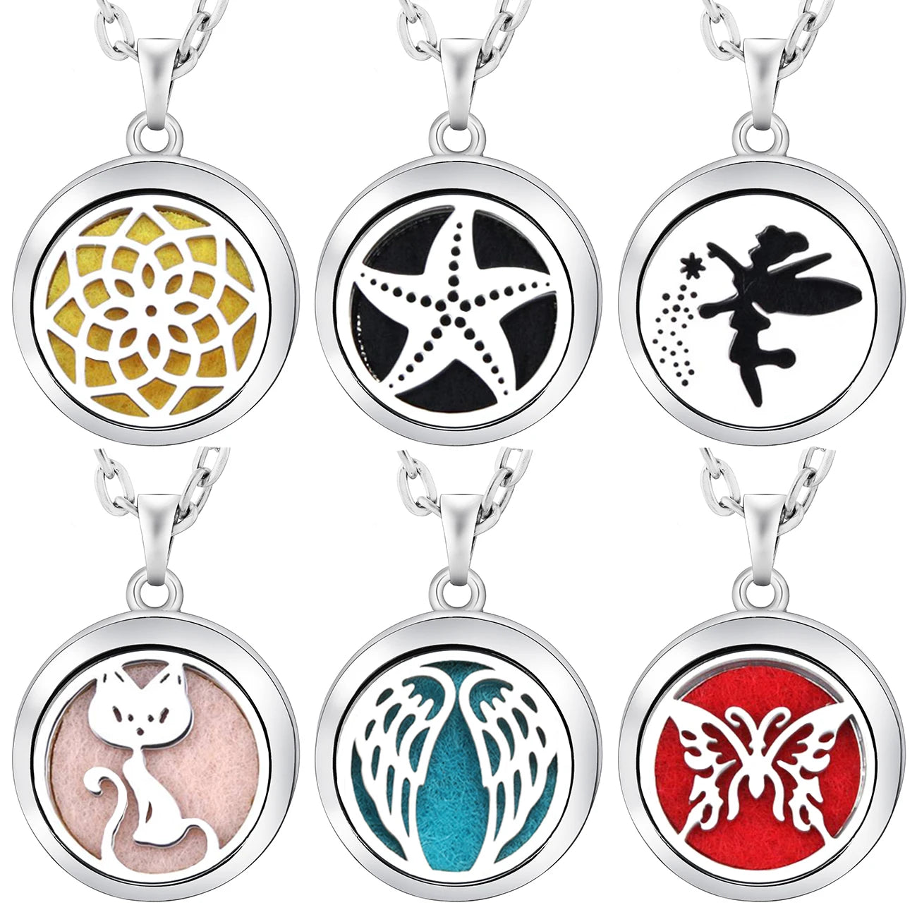 Tree of Life Aromatherapy Necklace | Stainless Steel Essential Oil Pendant