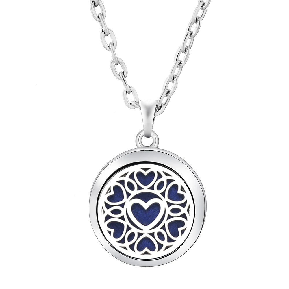 Tree of Life Aromatherapy Necklace | Stainless Steel Essential Oil Pendant