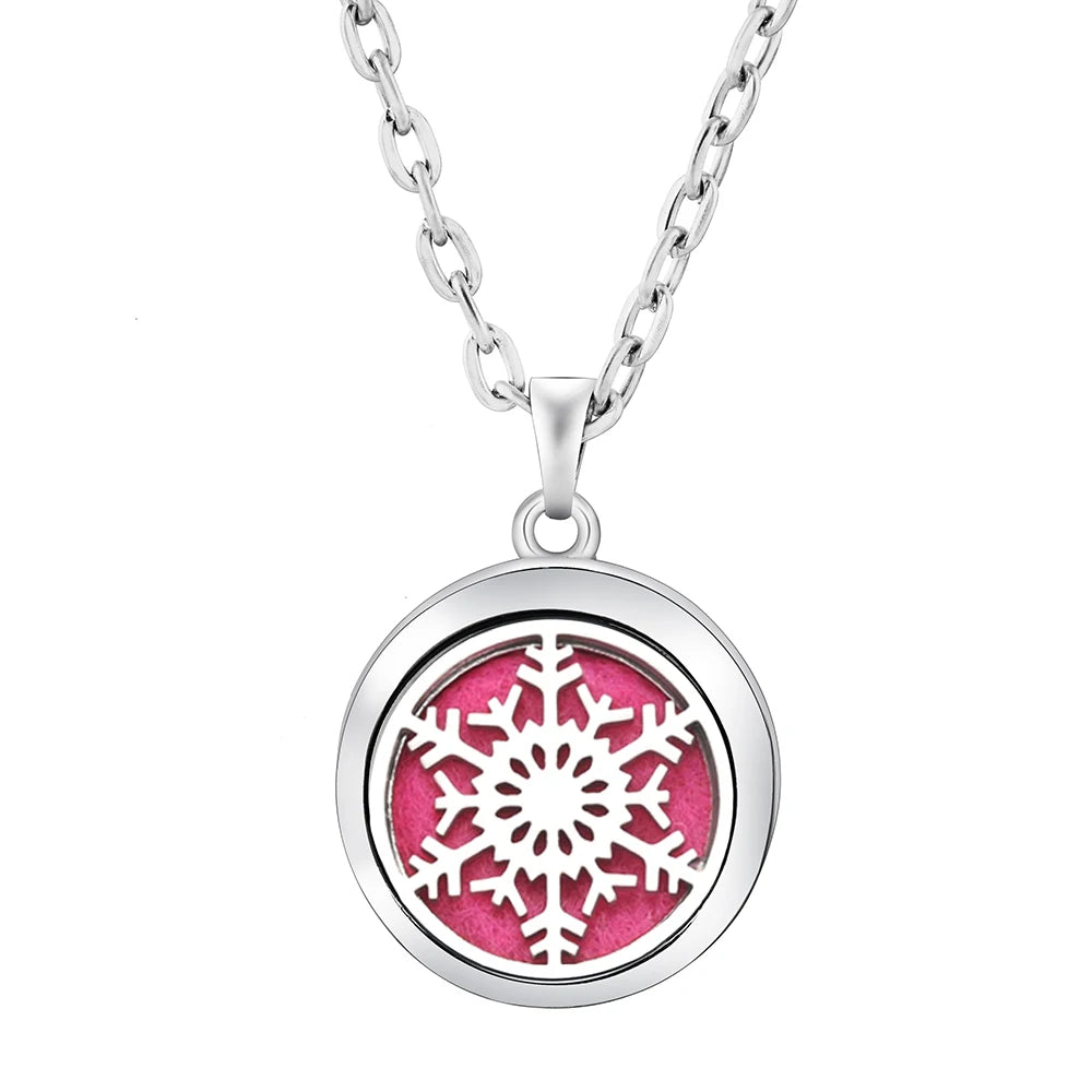 Tree of Life Aromatherapy Necklace | Stainless Steel Essential Oil Pendant