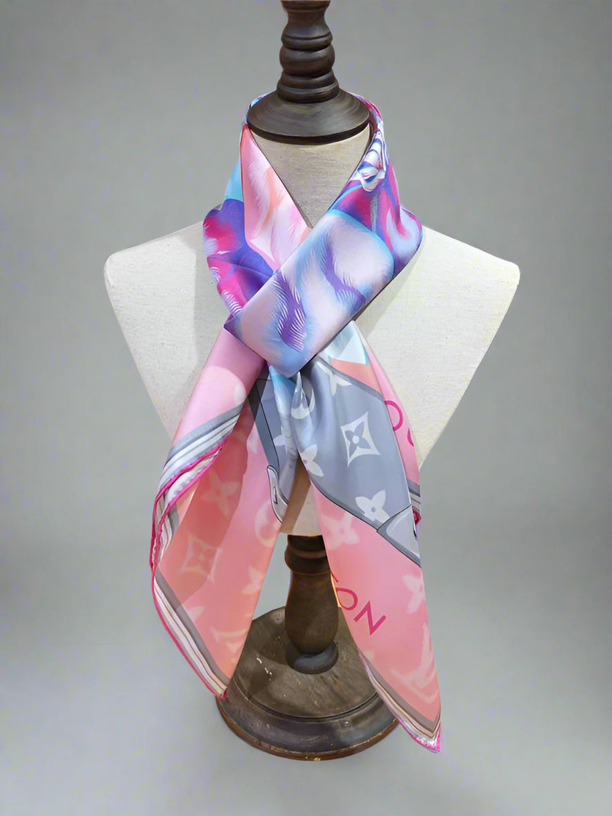 Creative Louis Vuitton Women’s Silk Scarf – Luxury Designer Accessory