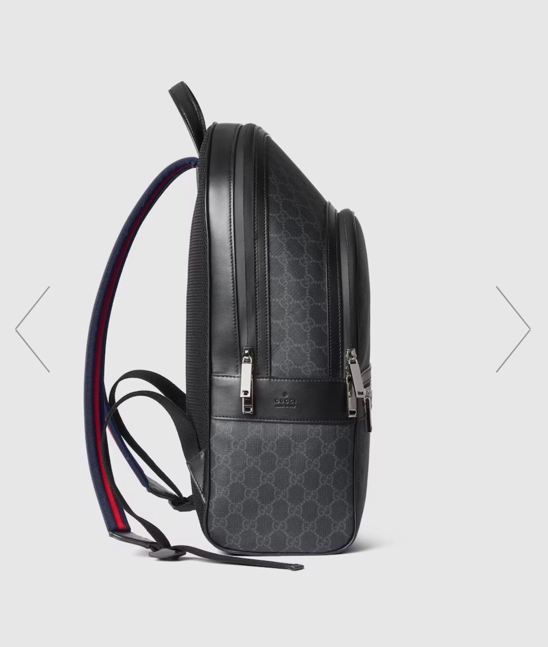 New Gucci Men’s Leather Backpack – Sleek & Functional Luxury