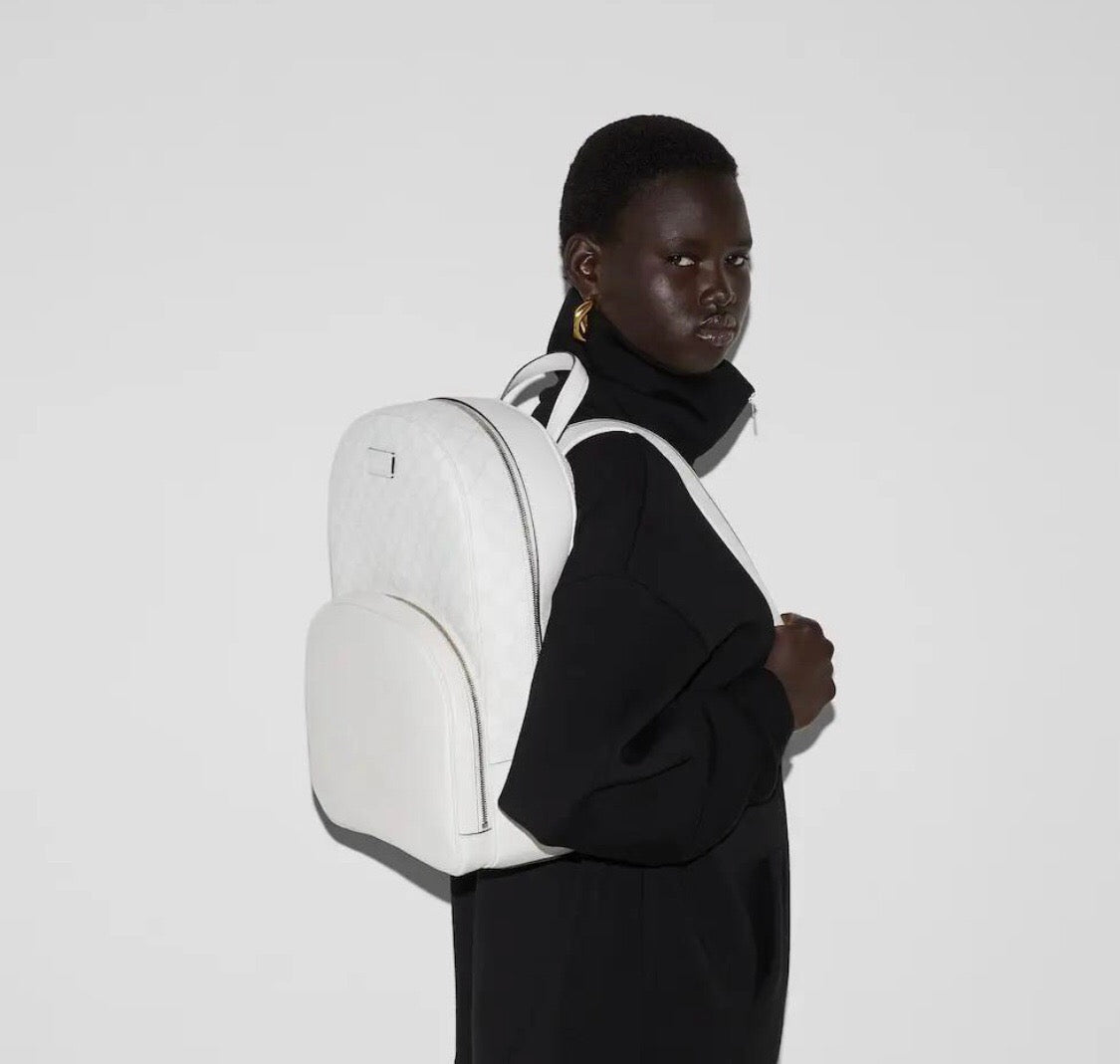 New Gucci Unisex Leather Backpack – Stylish & Versatile